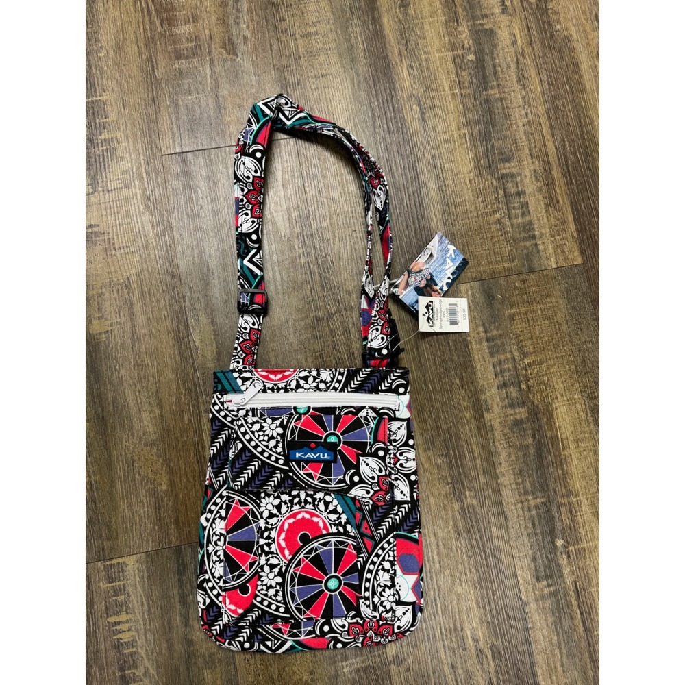 KAVU Keeper Crossbody Bag Spring Hodgepodge Canvas Messenger Purse 9117-962 NEW